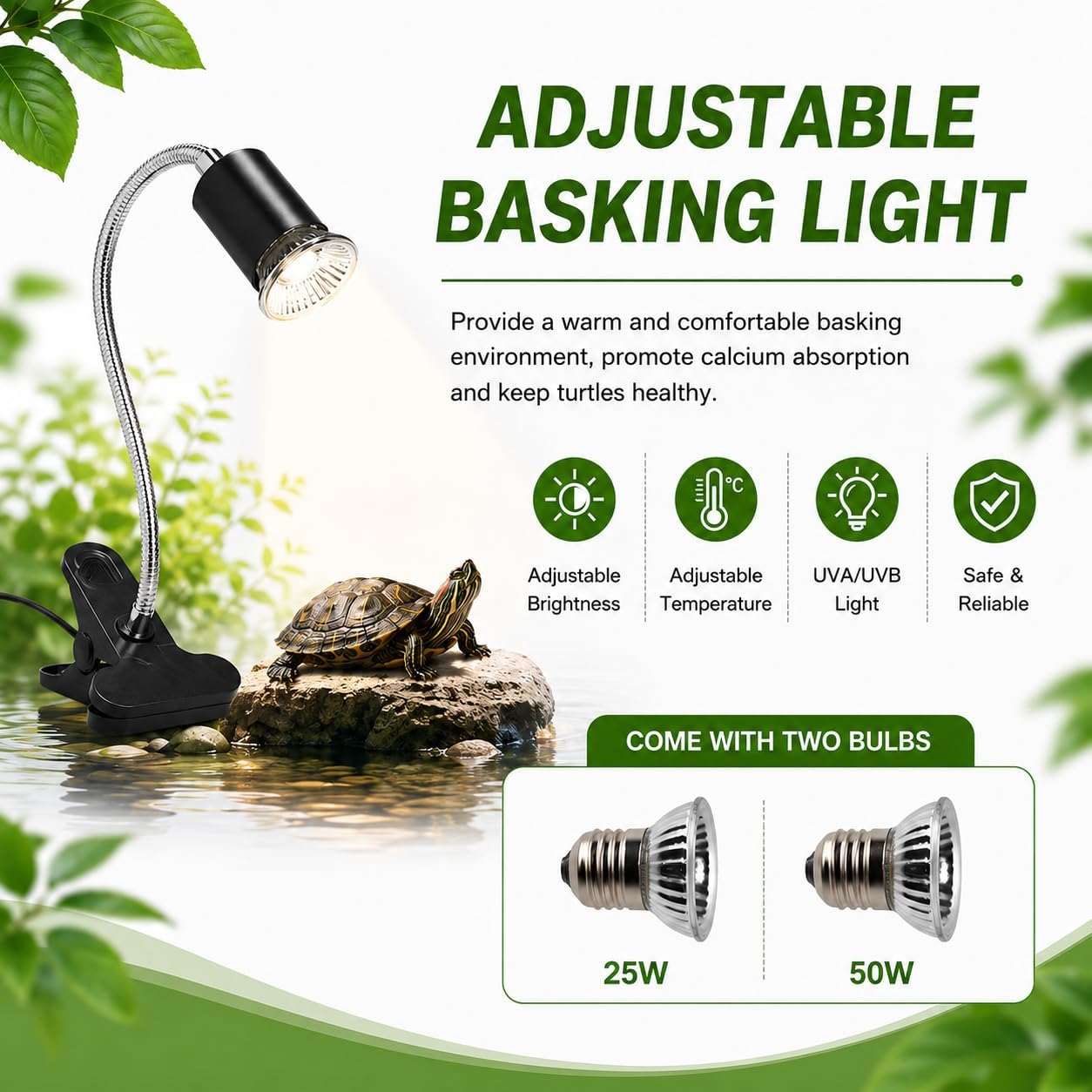 Turtle Tank Kit XLarge Acrylic Aquatic Tank Starter Kit | Tank+Lamp+Filter+Water Changer with Bask Platform, Bottom Drain for Turtles, Crabs,Fishes, Amphibians,Reptiles