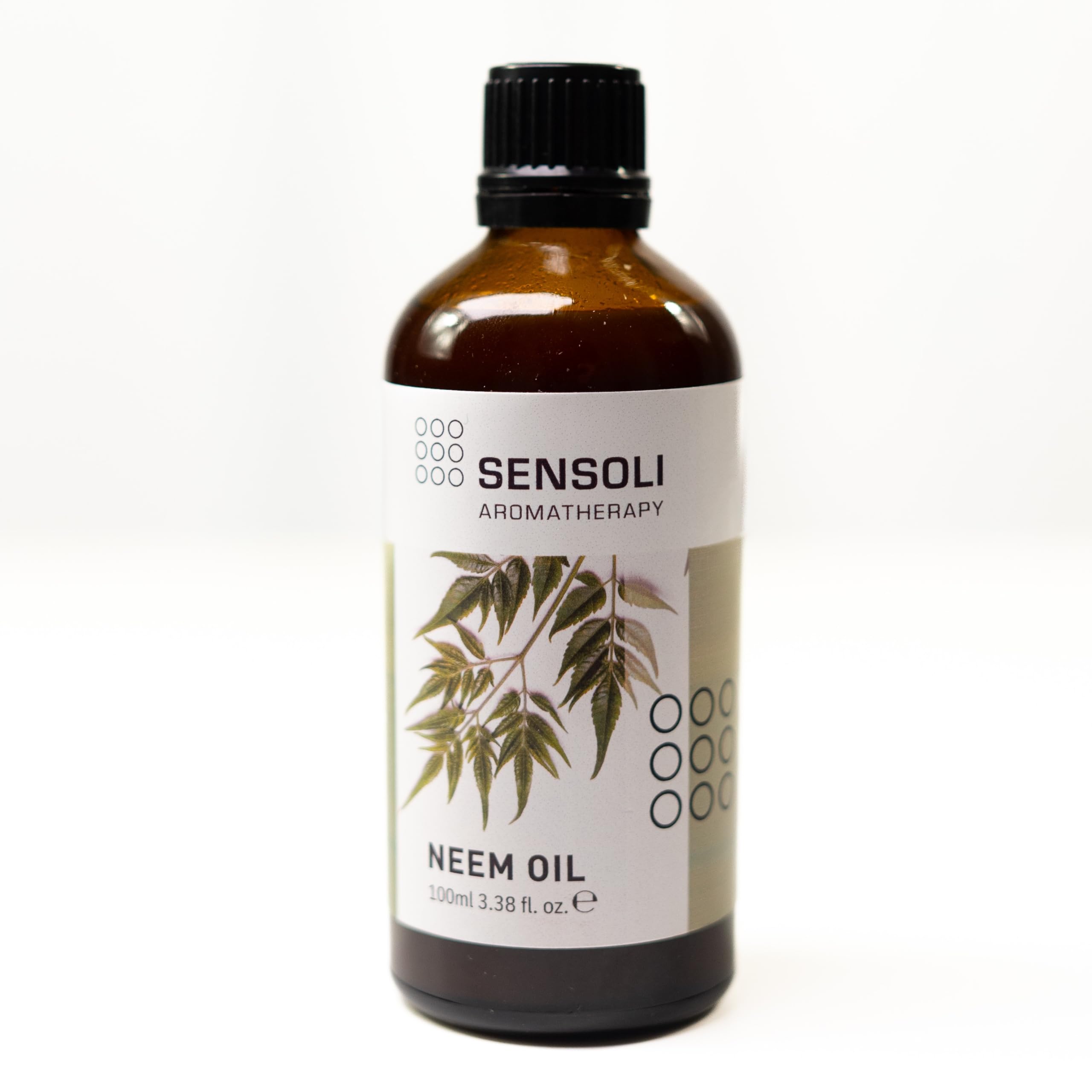SENSOLI Neem Oil 100ml - 100% Pure Cold-Pressed Carrier - Natural Botanical for Skin, Hair, Plants & Gardening Use