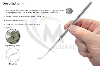 Premium Quality Chrome and Seeker Mall Probe (Pack of 5)