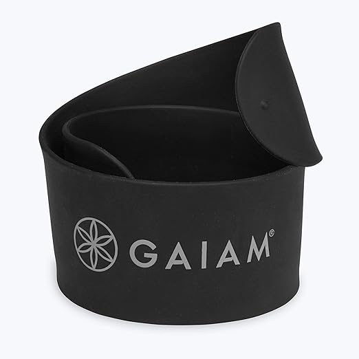 Gaiam Yoga Mat Strap Slap Band - Keeps Your Mat Tightly Rolled and Secure, Fits Most Size Mats (20