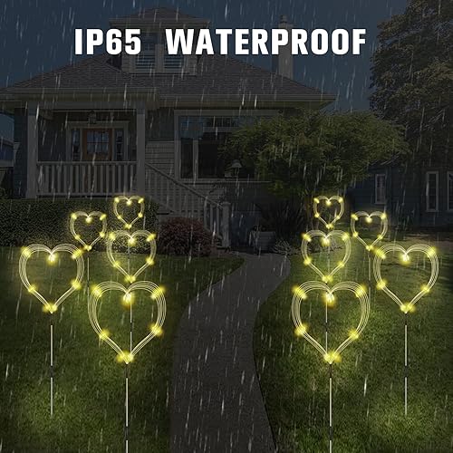 Miniatura 9 de 8 Pack Outdoor Solar Garden Lights, Firework Lights Solar Powered 8 Modes, Solar Landscape Lamp Outside Decor with Remote Control,120 LED Waterproof