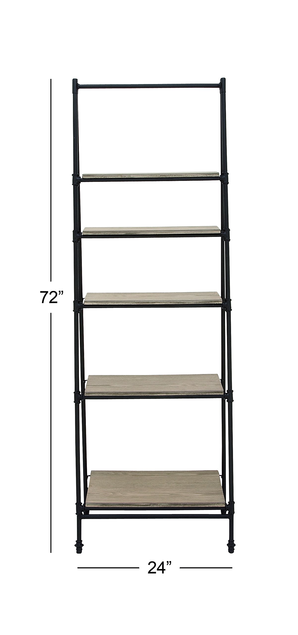 Amazon.com: Deco 79 Wood 5 Shelves Shelving Unit, 24