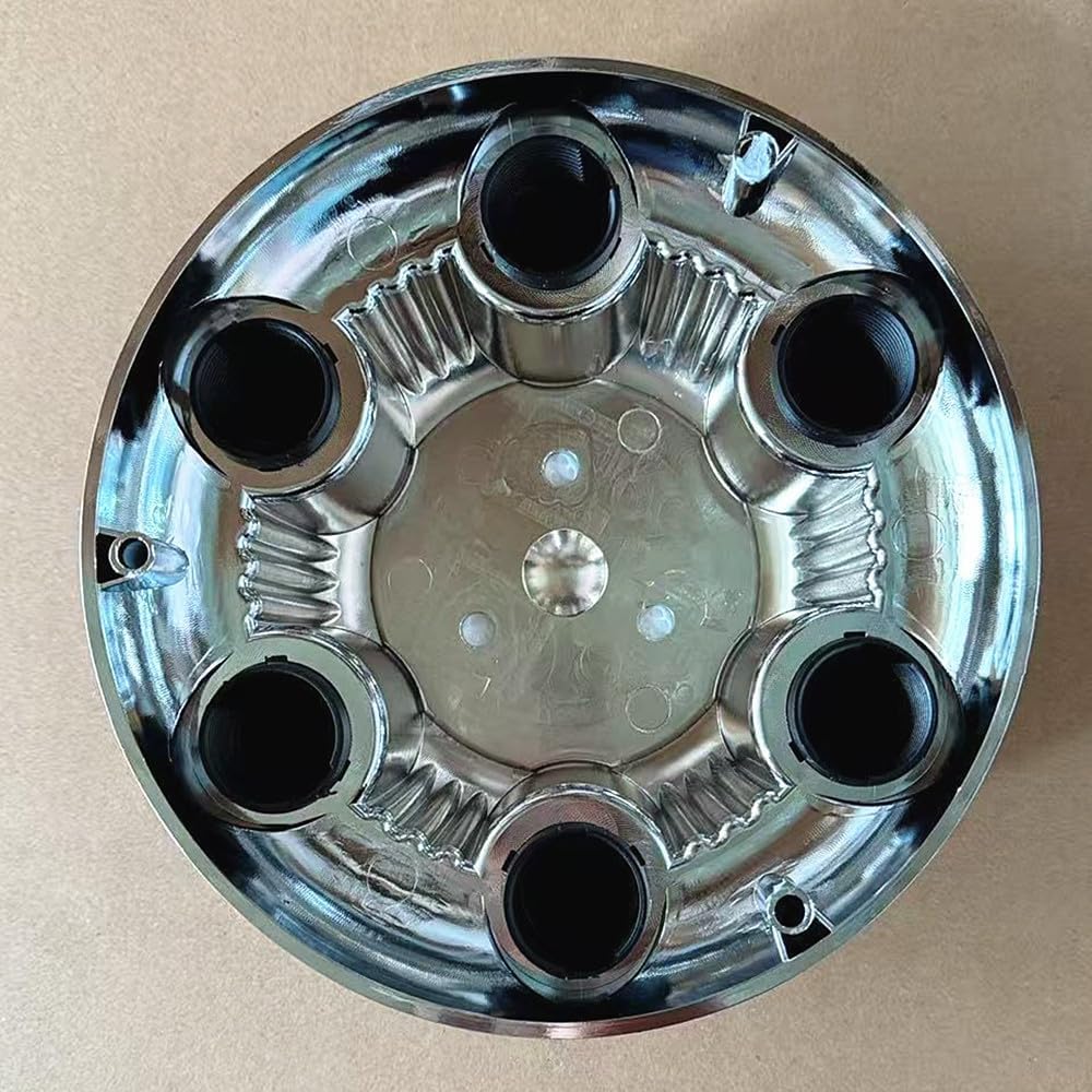 CMAOS 4pcs Set fit for 2000-13 Chevy 1500 Truck Van 16" 17" 6 Lug Chrome Wheel Center Caps (Silver) (Silver-A)