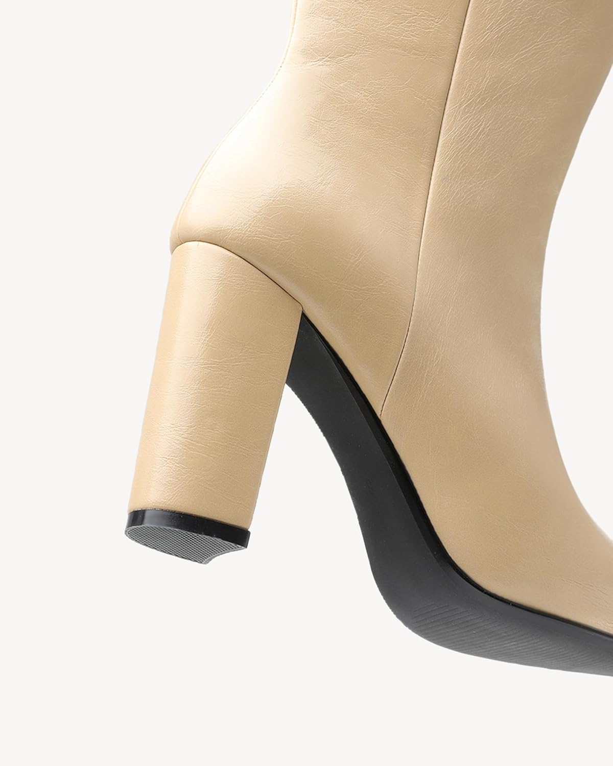 NEWBELLA Women's British Style Ankle Boots - Fashionable Vegan Leather Short Boots, Versatile Chunky Heel Booties for Everyday Wear - Image 5