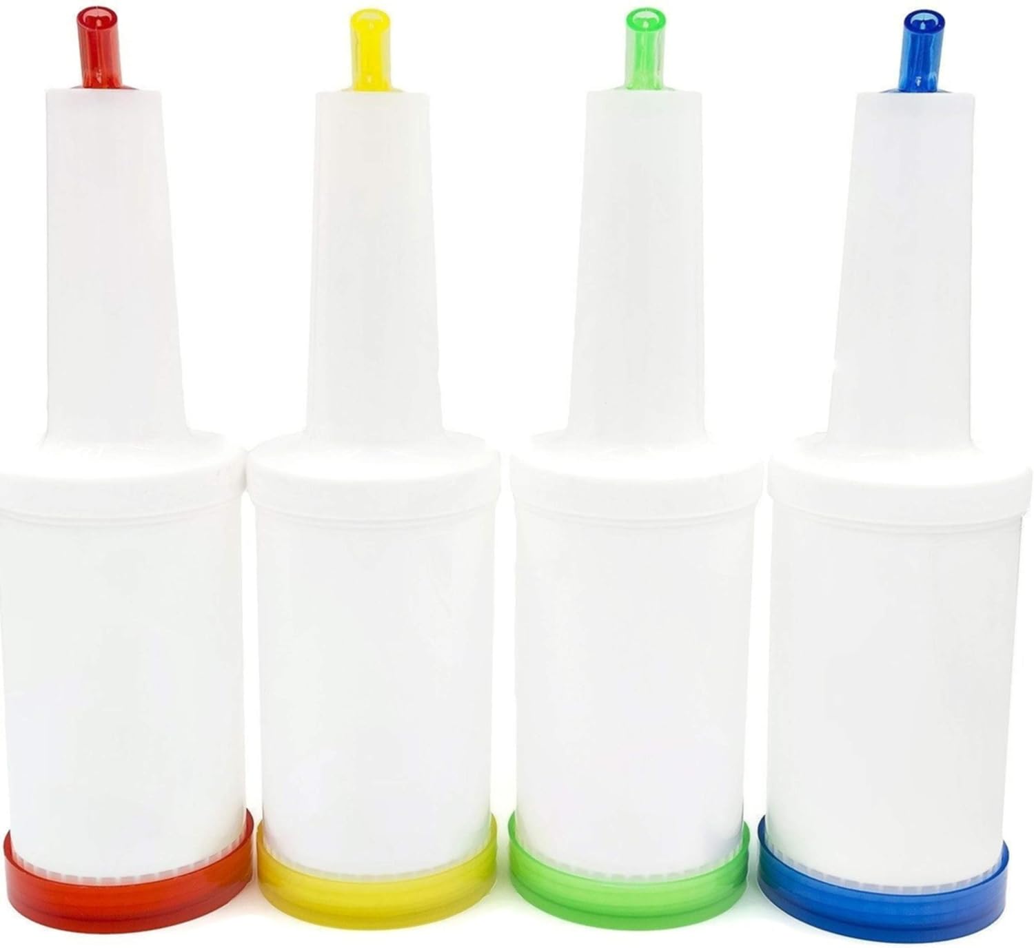 Store and Pour Juice Containers (32 Ounce / 1 Quart) - 4 Color Coded ...
