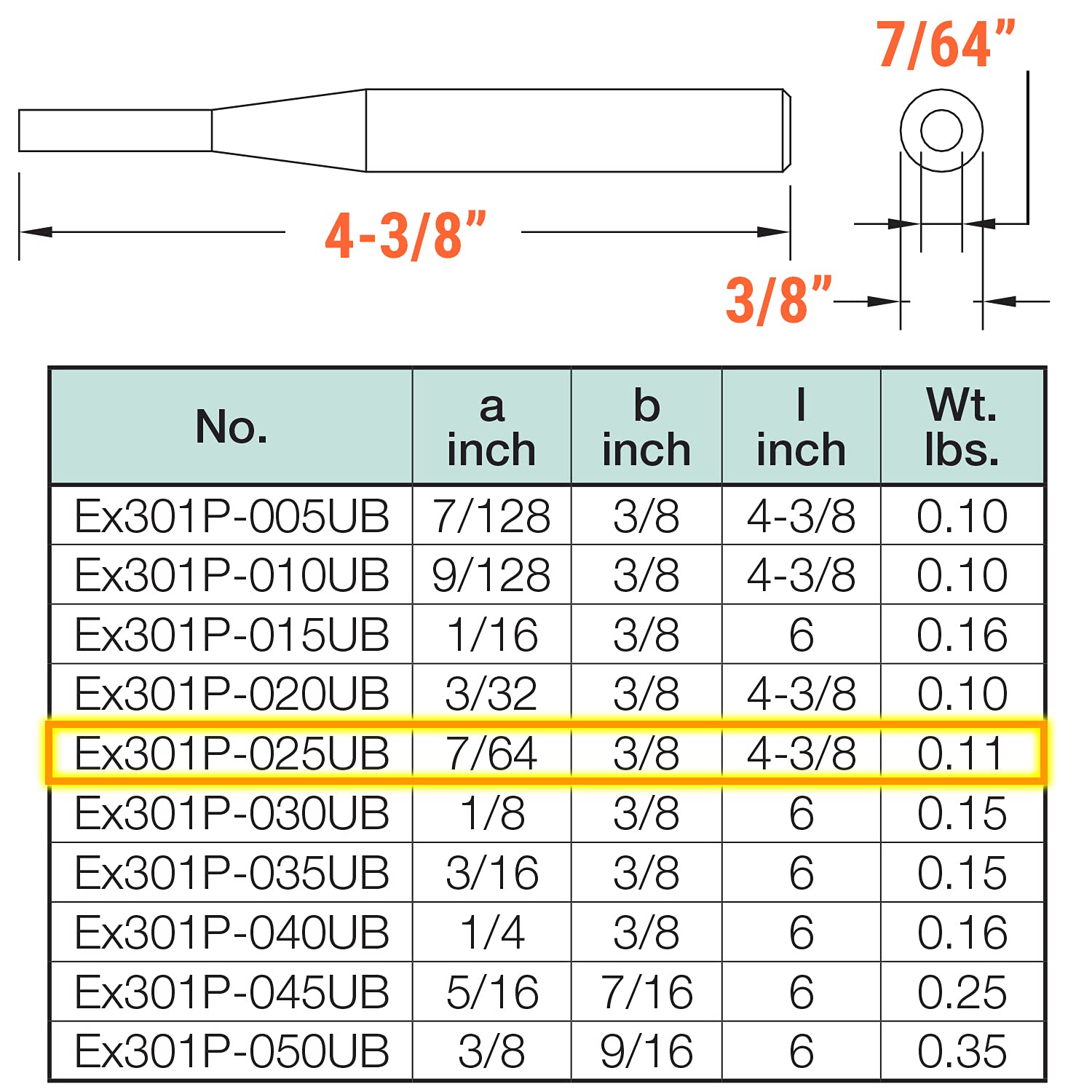 CS Unitec | Non-Sparking & Non-Magnetic Pin Punch Striking Tool | 4-3/8" Long, 7/64" Head | Corrosion Resistant,TUV Certified