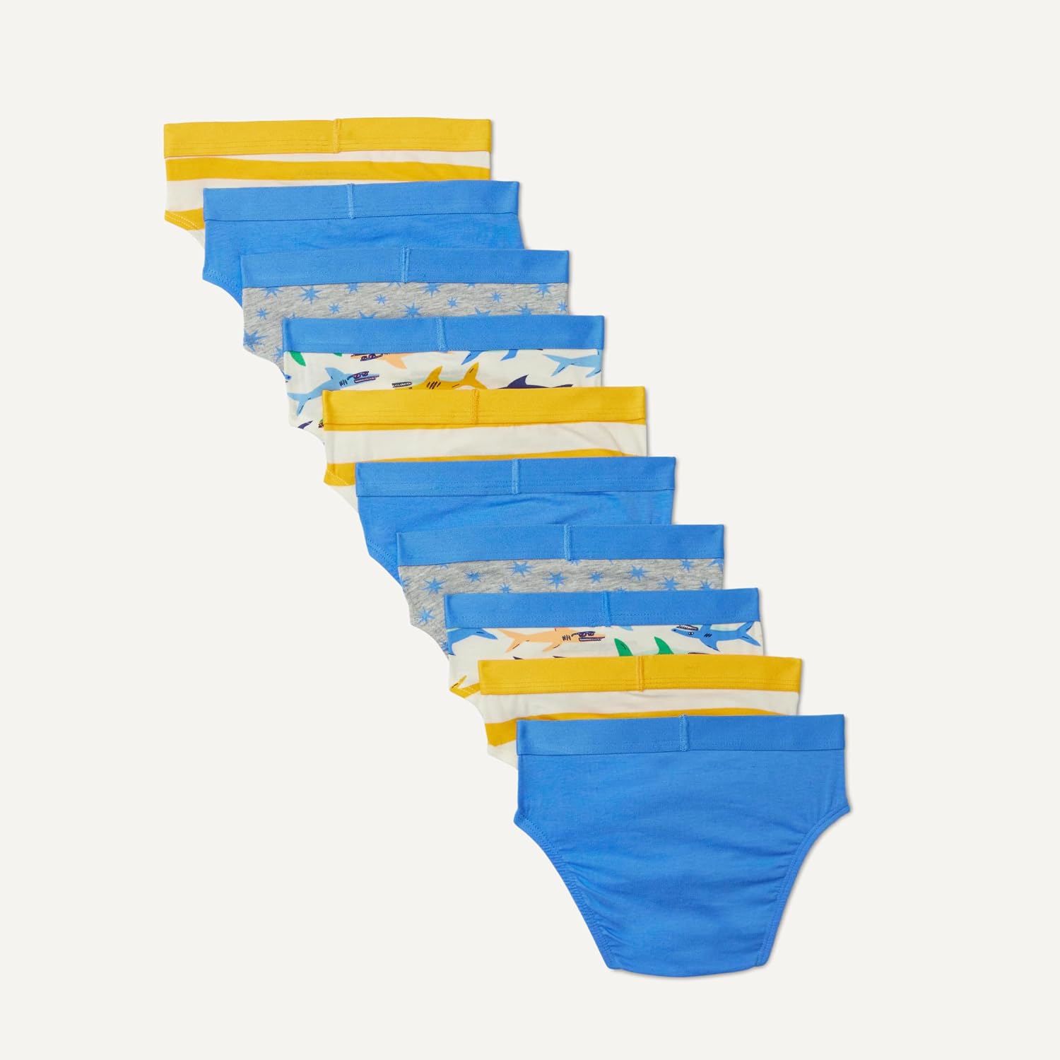 Amazon Essentials Boys' Cotton Jersey Brief Underwear, Pack of 10