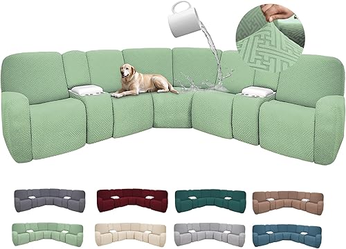 Miniatura 447 de Fundas 100% impermeables para sofá reclinable seccional, fundas para sofá reclinable en forma de L, funda para sofá seccional de esquina en forma de
