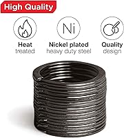 Vista 6 de Llaveros planos divididos a granel, resistente y resistente para automóvil, hogar, anillo de metal grande para perro, cordón para escuela, oficina