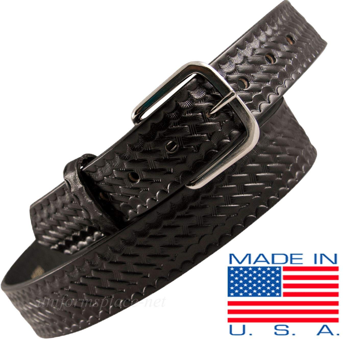 Boston Leather 1 1/2 Off Duty Belt American Value Line, Black - 6606-1-44