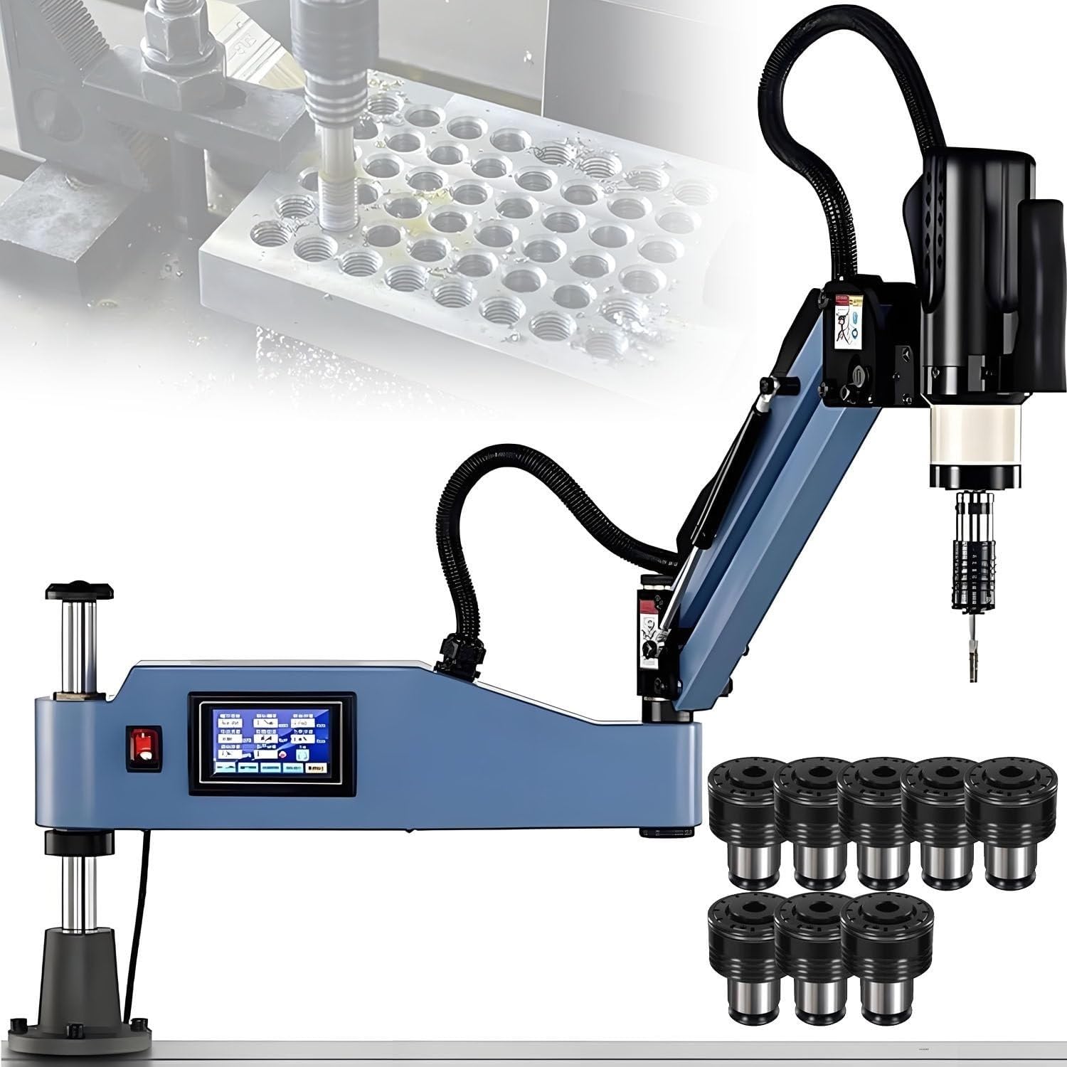 600 W elektrische Gewindeschneidmaschine, M3-M16 Gewindeschneidwerkzeug
