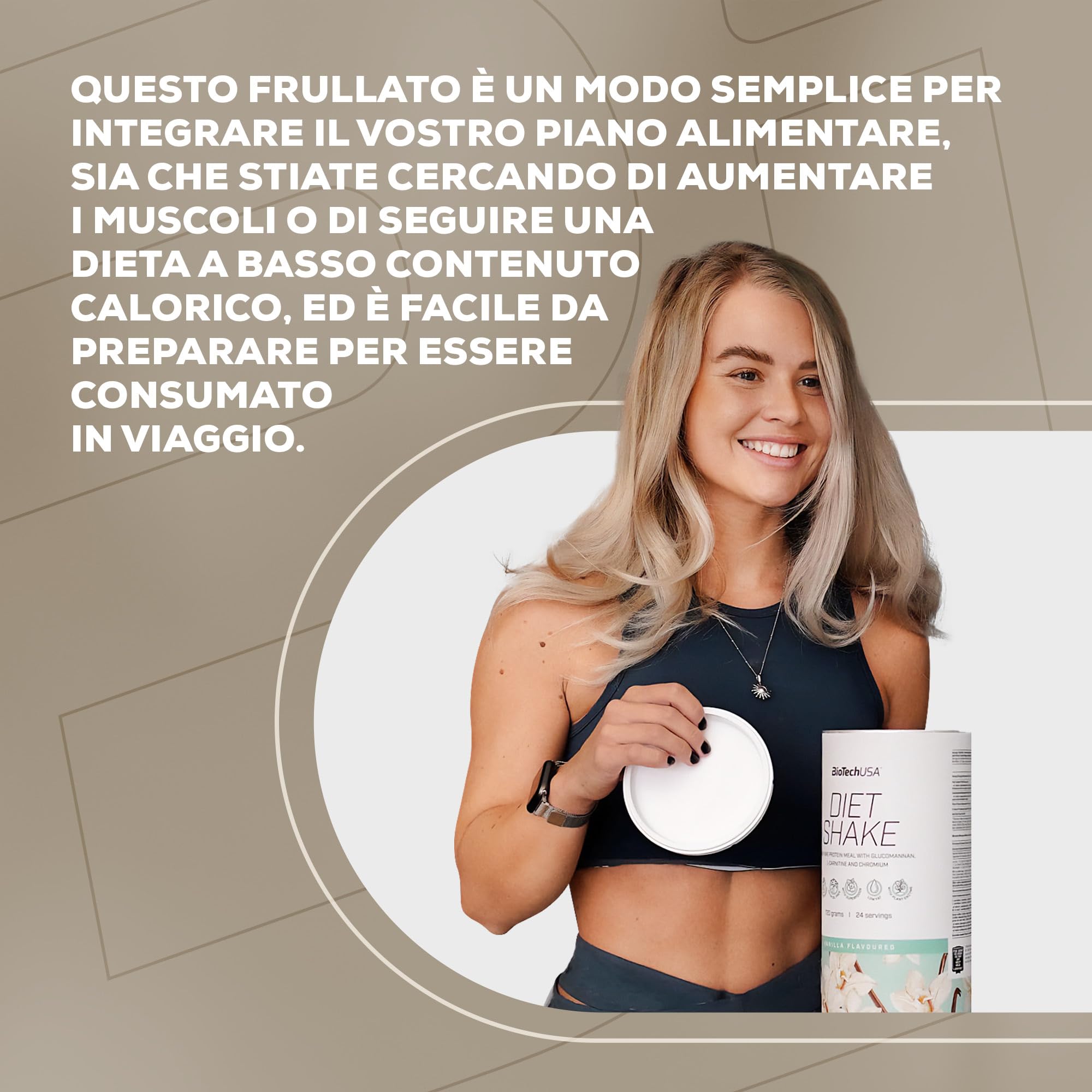 BioTechUSA Diet Shake | Alto contenuto di proteine, basso contenuto di grassi | Con superalimenti, cromo, glucomannano, L-carnitina | Basso contenuto di zucchero, 0,72 kg, pistacchio_ | Ricco di proteine e fibre | in una dieta ipocalorica | Basso contenut