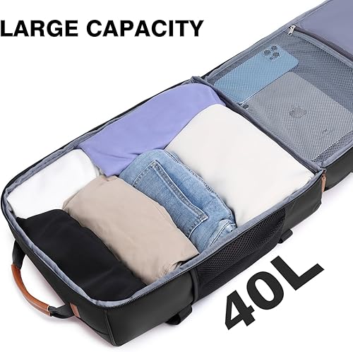 Miniatura 2 de 40l lleva en la mochila del aeropuerto para el artículo personal, mochila subasiento aprobada por vuelo, Negro -, Classic