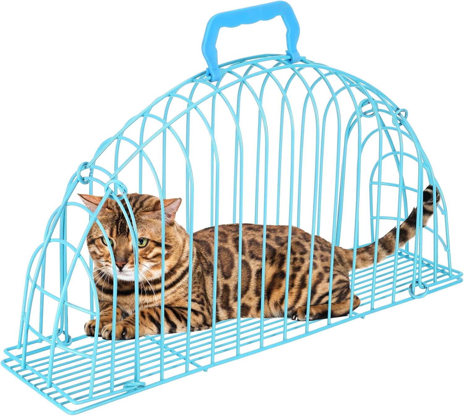 Portable Cat Washing Cage Cat Spa Indoor Outdoor Scratch-Resistant Pet Grooming Shower Cage