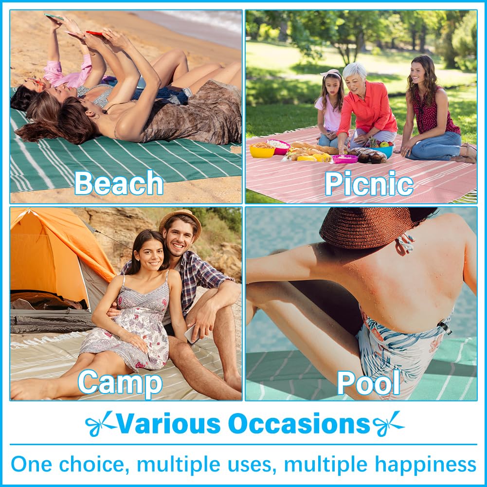 Übergroßes türkisches Strandtuch, Decke, XXL, Baumwolle, sanddichte Handtücher, Boho, gewebt, extra groß, sandfrei, riesige Decke, riesige Steppdecke, XL, Picknick, Camping, Wolke, für Erwachsene,