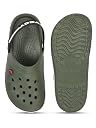 ADDA (LABEL) Men BOSS-2 || Durable & Comfortable || EVA Sole || Super Soft || Clogs, Olive, 9 UK gallery image