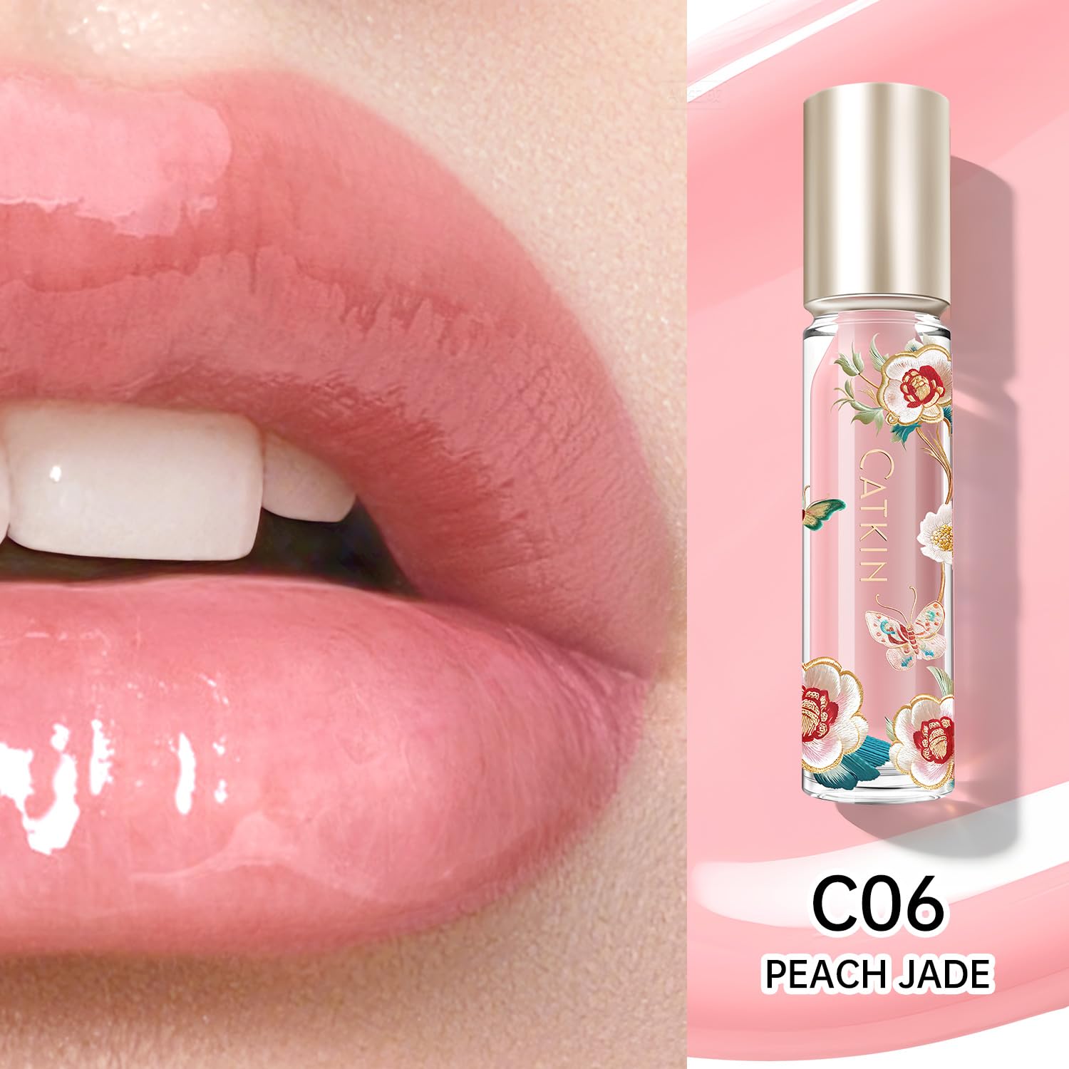 キ*ン様 ˚✧⁎⁺˳✧༚ラグジュアリーコスメ˚✧⁎⁺˳✧༚ Amazon.com : Catkin Lip Plumper Gloss, Tinted Lip Serum with
