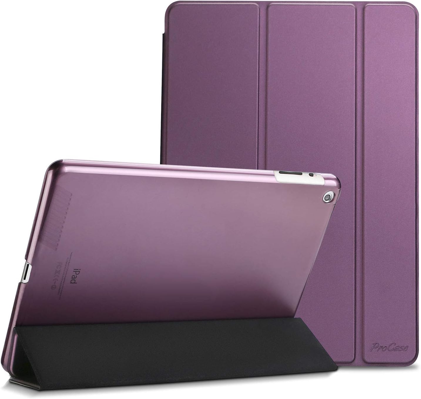 ProCase iPad 2 3 4 Case (Old Model) โ Ultra Slim Lightweight Stand Case with Translucent Frosted Back Smart Cover for Apple iPad 2/iPad 3 /iPad 4 โPurple