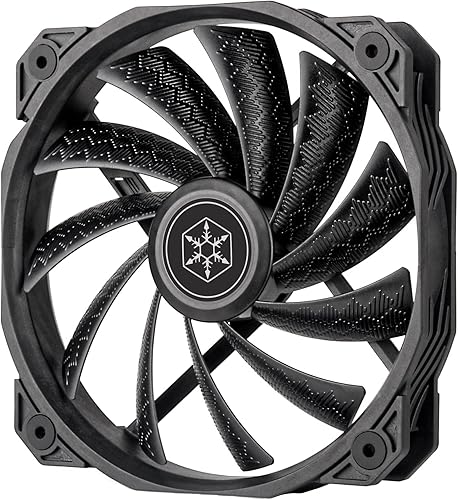 SilverStone Technology Shark Force 160 Ventilador PWM mejorado de 6.299 in (con orificios de montaje de 5.512 in) SST-SF160B