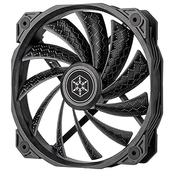 Silverstone Technology Shark Force 160 Performance Enhanced 160mm (with 140mm mounting Holes) PWM Fan, SST-SF160B
