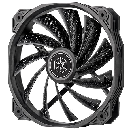 Silverstone Technology Shark Force 160 Performance Enhanced 160mm (with 140mm mounting Holes) PWM Fan, SST-SF160B