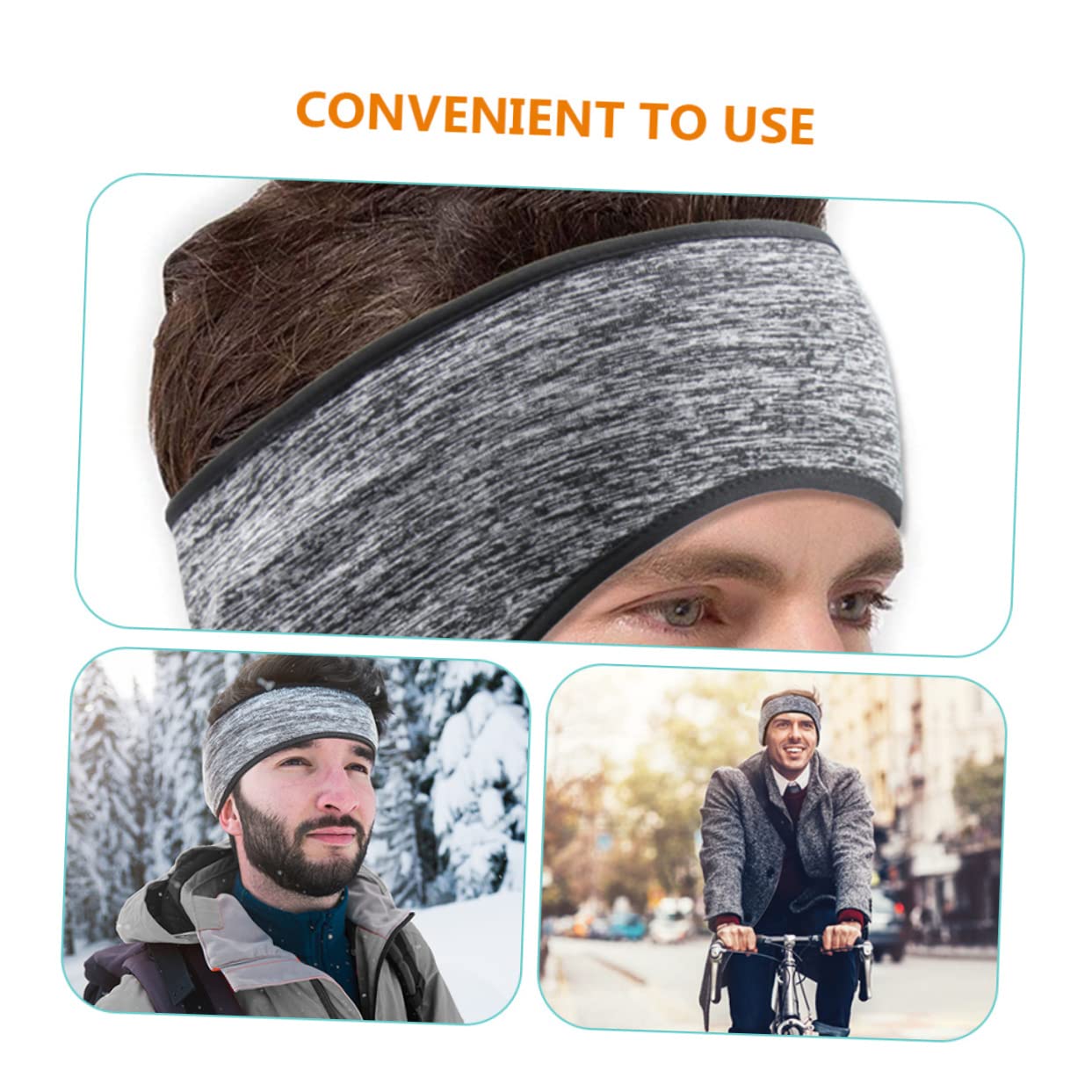 BESPORTBLE 15pezzi Fascia Invernale Protettiva Per Orecchie Copricapo Termico Pile Fascia Elastico Per Ciclismo e Attività All Aperto Comfort e Calore Per Uomo e Donna