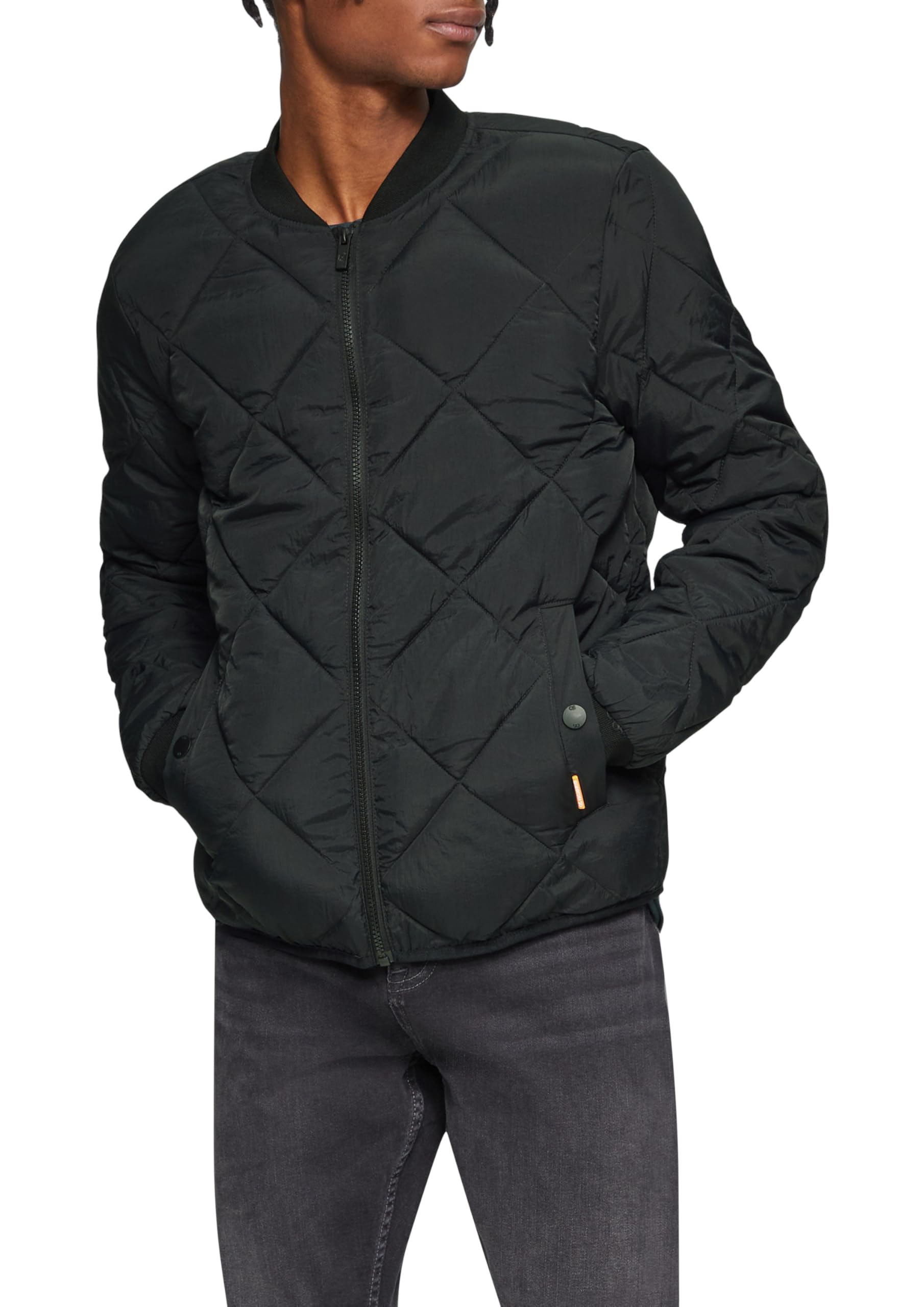Blouson matelassé léger col montant homme style décontracté - 7