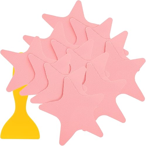 Miniatura 1 de Zerodeko 1 juego de calcomanías antideslizantes en forma de estrella, calcomanías antideslizantes para bañera, peldaños de ducha, apliques adhesivos