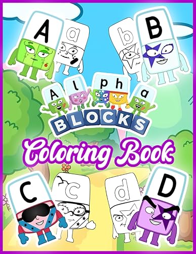 AlphaBlock Coloring Book