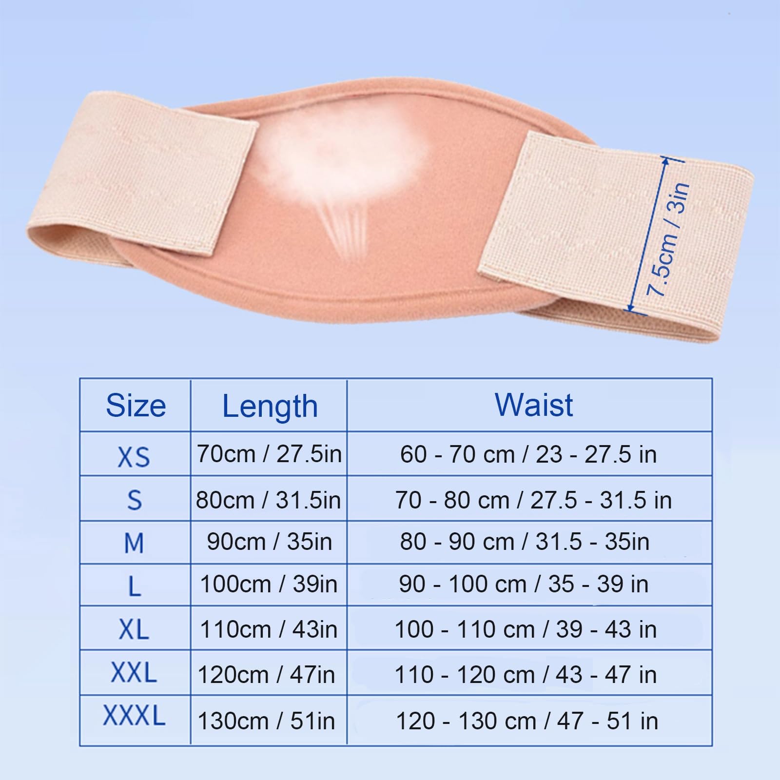 Fascia Ernia Ombelicale, Fascia Addominale di Supporto per Alleviare Il Dolore e la Pressione Addominale, Elastico e Confortevole(Medium)