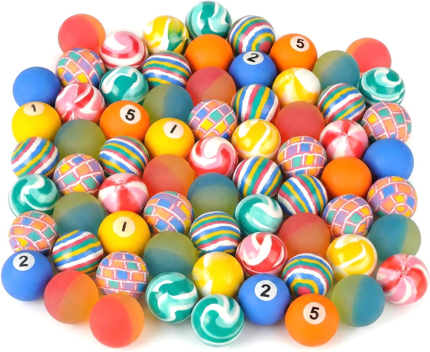 Rhode Island Novelty 38MM 1.50 Inch Assorted Bouncy Balls, 50 Balls per Order