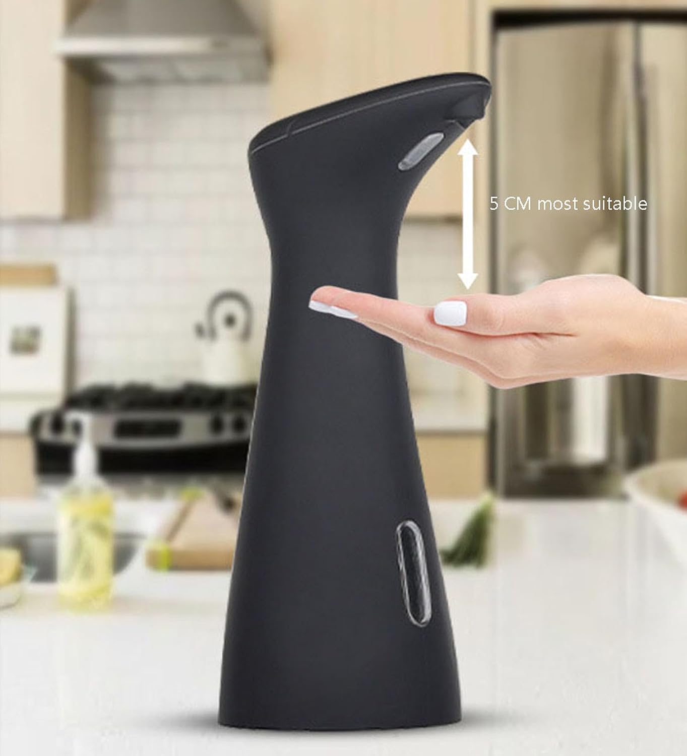 Automatic Touchless Soap Dispenser with IPX6 Waterproof Rating for Bathroom and Kitchen Countertop