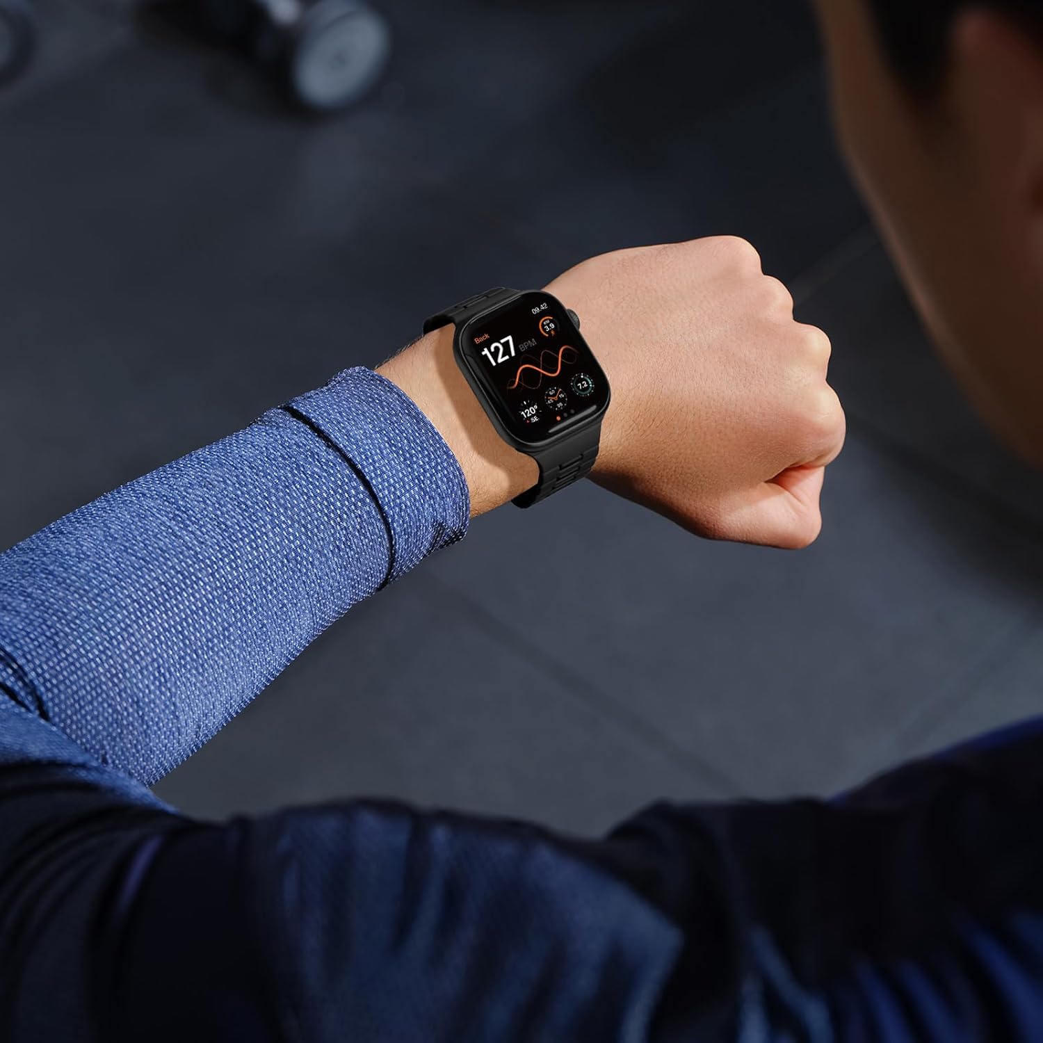 Bandletic Compatible with Apple Watch Bands for Men Women, Dual Sided Reversible Magnetic Silicone Sport Strap for iWatch 49mm(Ultra 3/2/1),46mm(11/10),45mm(9/8/7),44mm(SE3/SE2/SE/6/5/4),42mm(3/2/1)