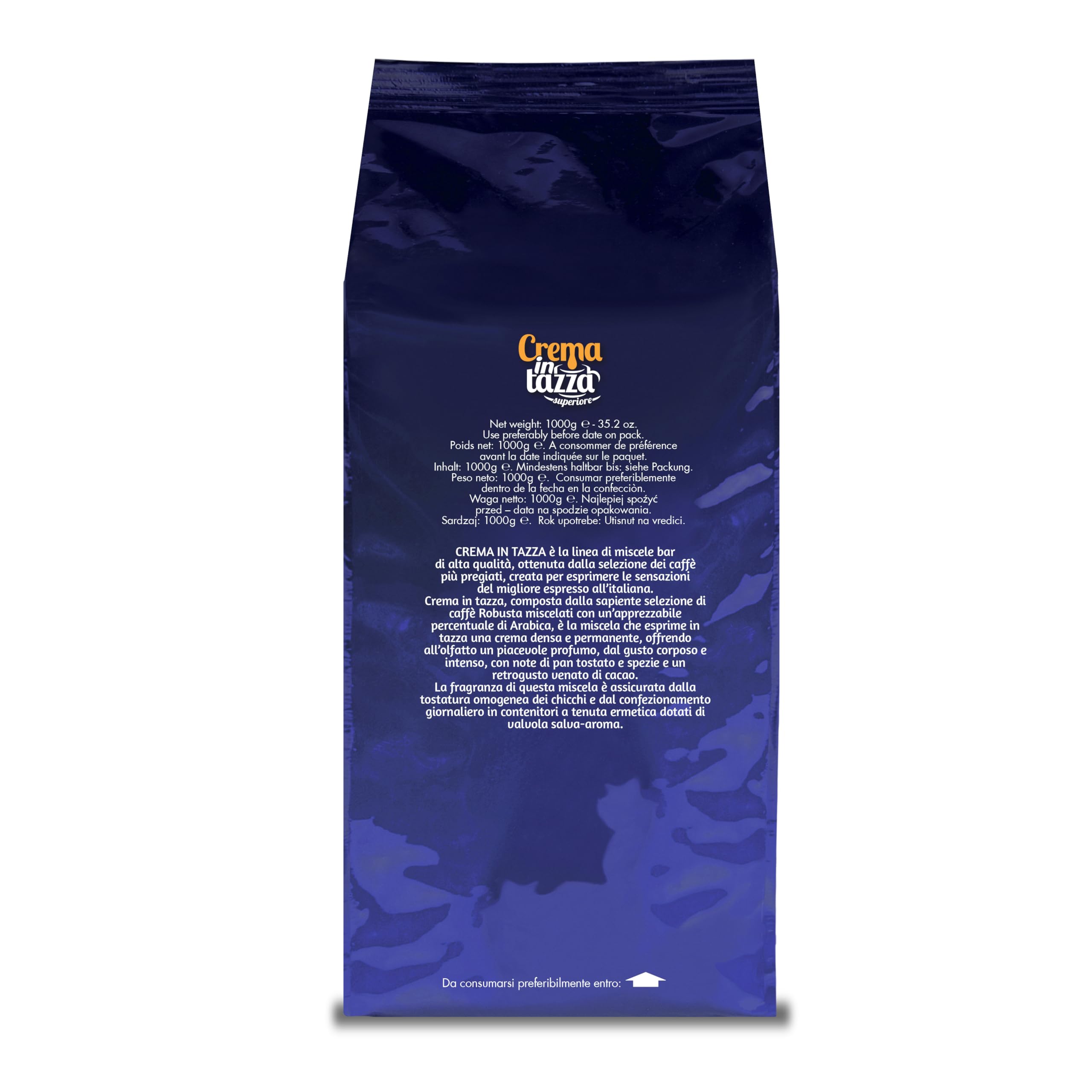Crema in tazza superiore 1kg Zicaffe