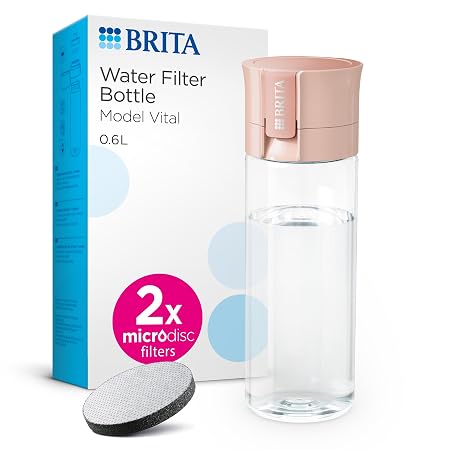 BRITA Filter Bottle Apricot, 600 ml