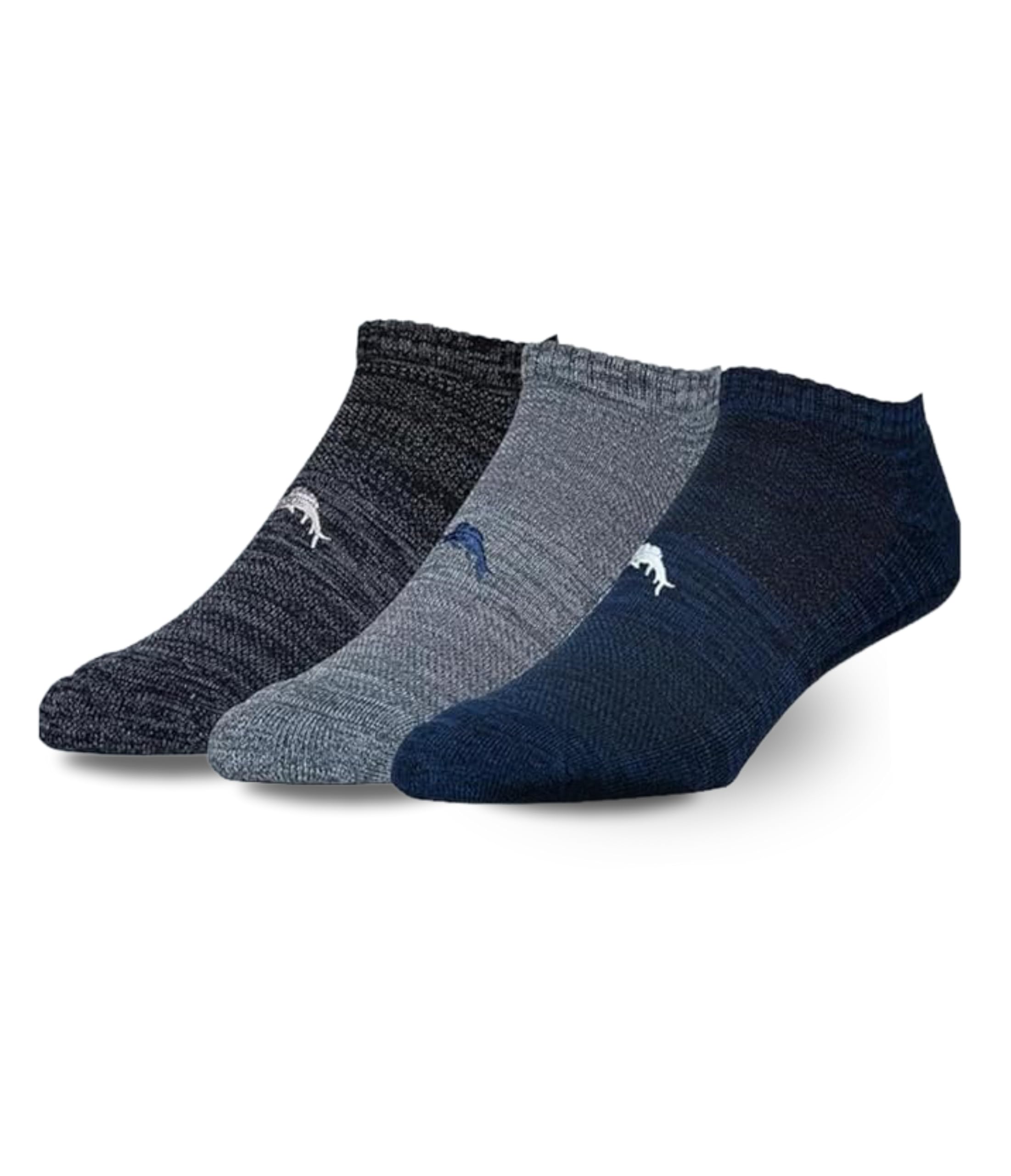Tommy Bahama Men's Athletic No-Show Socks, Reinforced Heel & Toe Support, Coolmax Ecomade Moisture Wicking Fabric