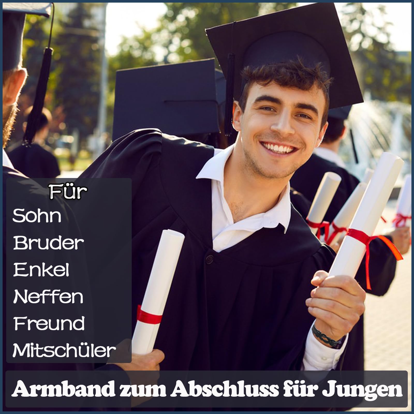 Papa Bruder Sohn Onkel Ehemann Geschenk, Lederarmband mit Gravur für Männer, Geschenke für Bonus Papa Stiefpapa Onkel zum Vatertag für Jungen zum Geburtstag Weihnachten