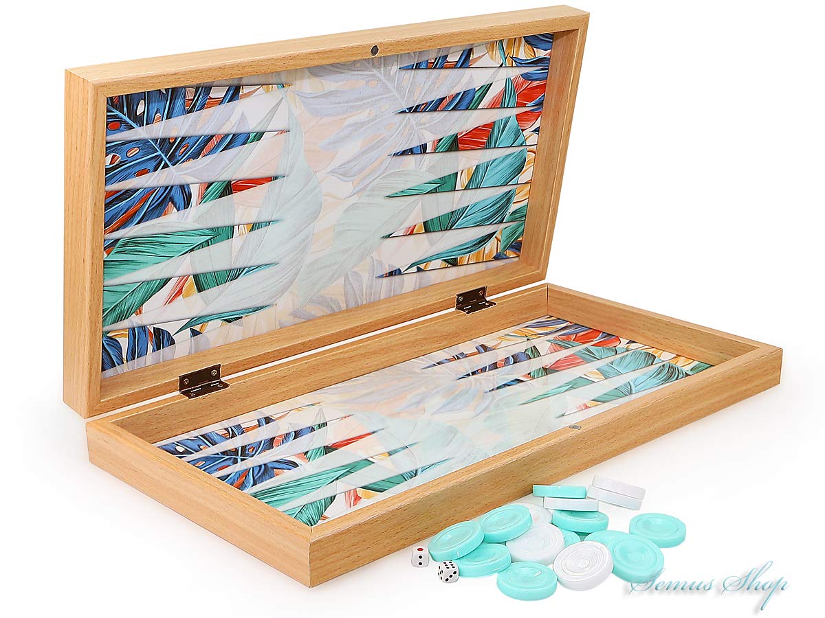 Tropical Luksusowa gra backgammon Tavla DAMA XXL gra towarzyska gra rodzinna