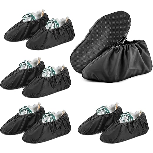 Reusable Waterproof Overshoes - Black