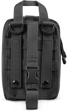 2-Pack First Aid Pouch 1000D Nylon Tactical Molle Medical Pouch Utility Pouch for Outdoor Activities Medical Supplies Bag Only
