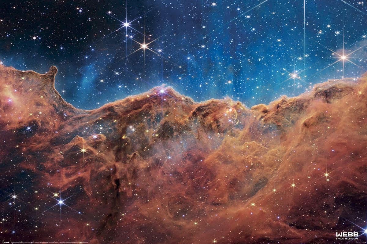 James Webb Cosmic Cliffs Maxi Poster - Laminated