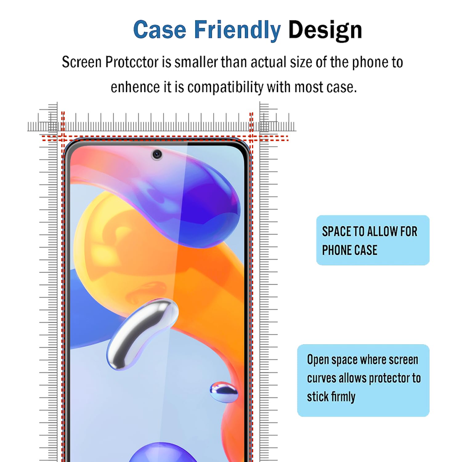 3+3 Pezzi Compatibile con Xiaomi Redmi Note 11 Pellicola