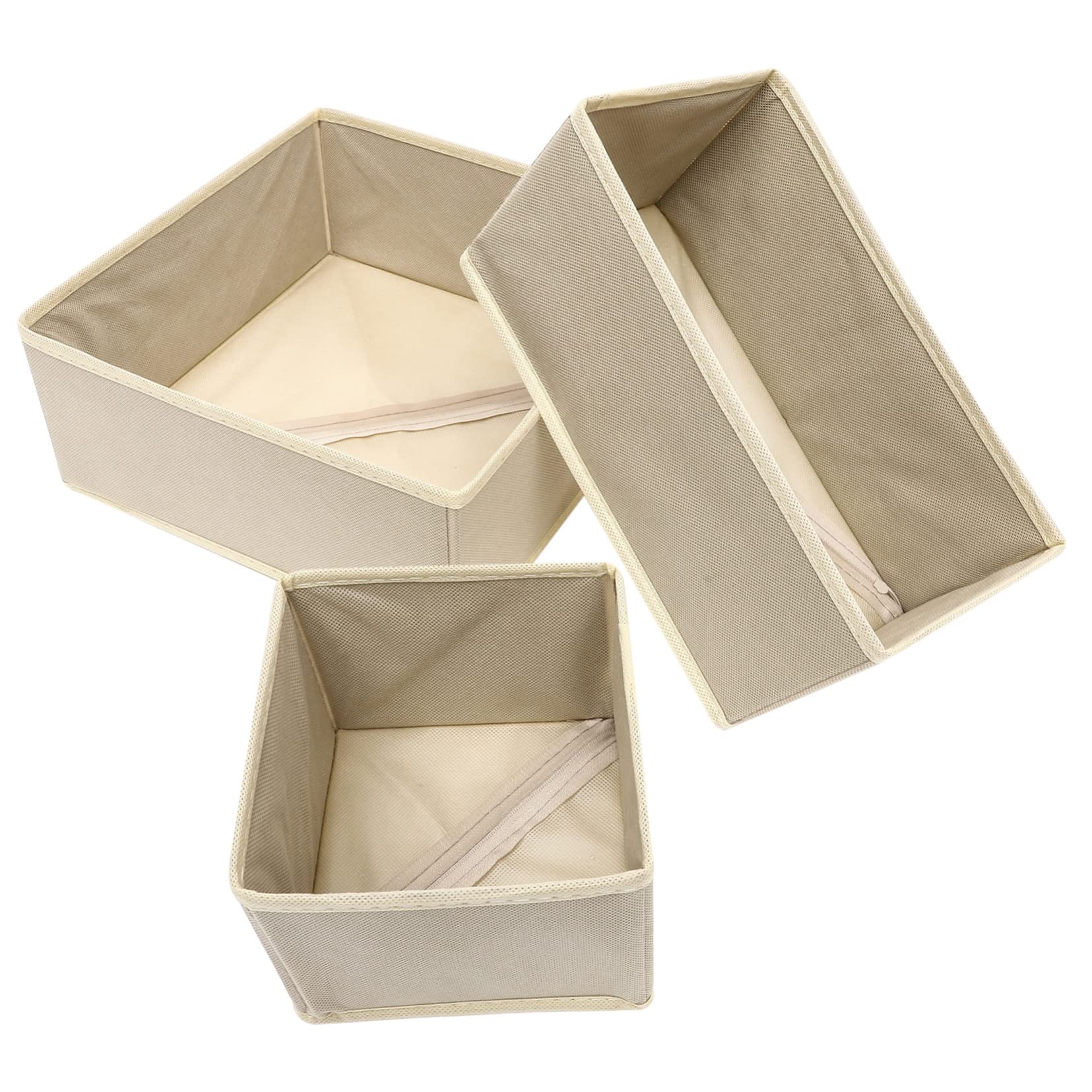 LABRIMP Organizer Cassetti 3 Pezzi Per Biancheria Intima E Calzini Custodie Pieghevoli Per Mutande E Vestiti Piccoli Contenitori Ordine Armadio