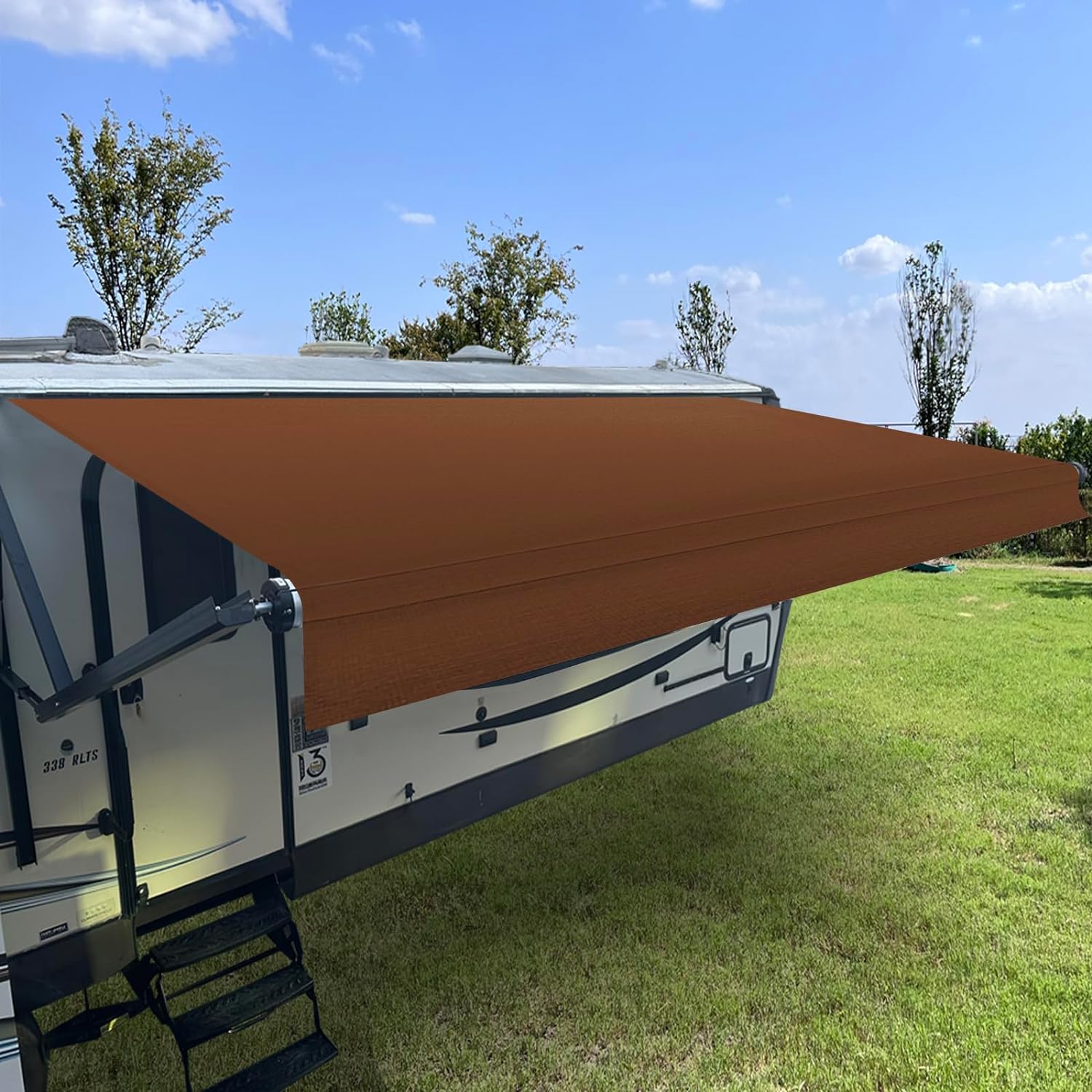 SHADEPLUS RV Awning Fabric Replacement,Camper Awning Replacement,16 oz