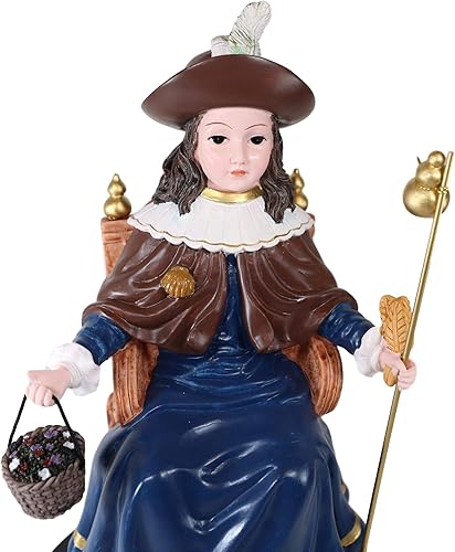 Miniatura 6 de Ebros Gift Estatua católica de Santo Nino de Santo Infantil de Atocha sentado en el trono de 13.5 pulgadas de alto, escultura devocional santa con