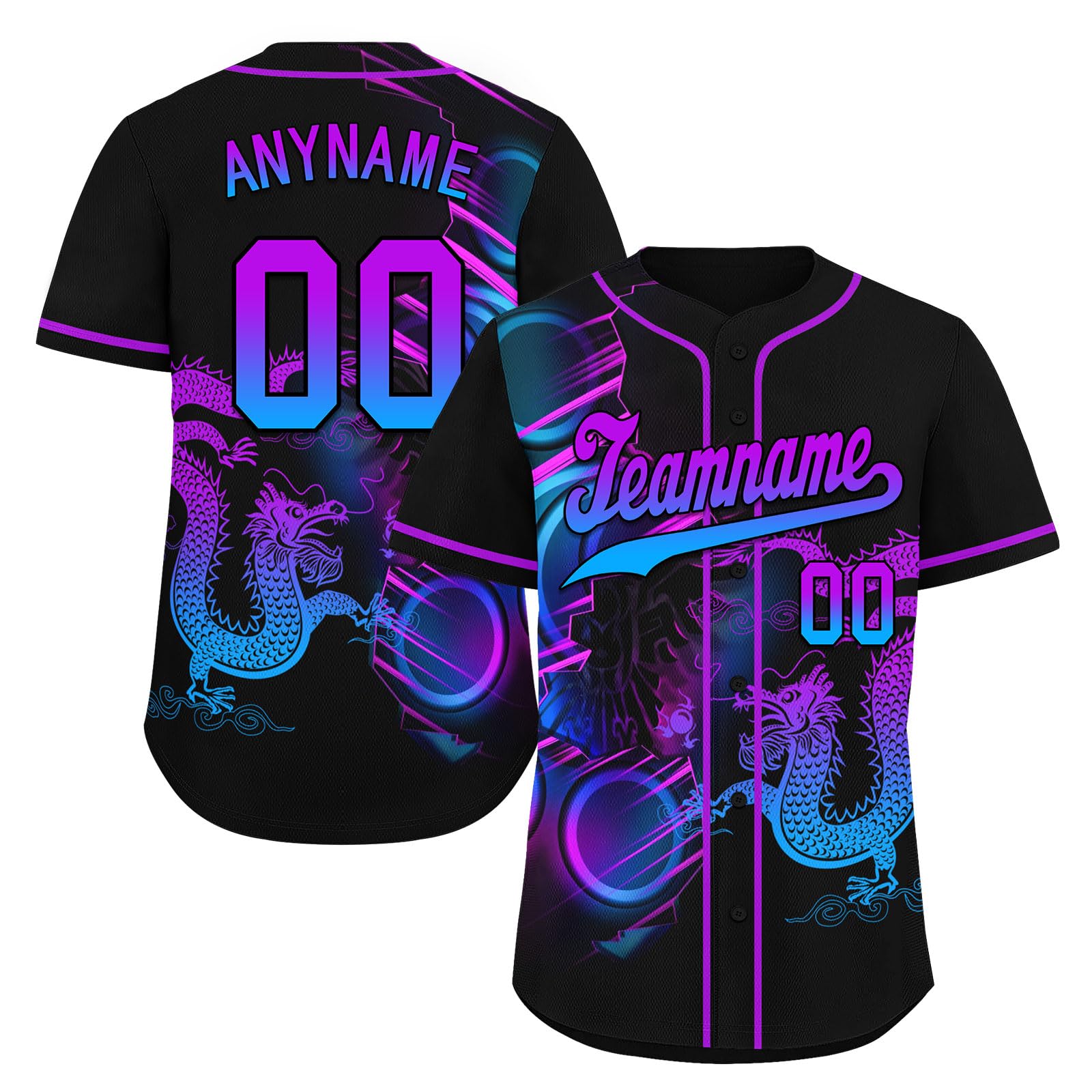 coolcustomize Custom Skull Baseball Jersey for Men Youth Team Gothic Sports Uniform Short Sleeve Softball Shirts with Name/Logo