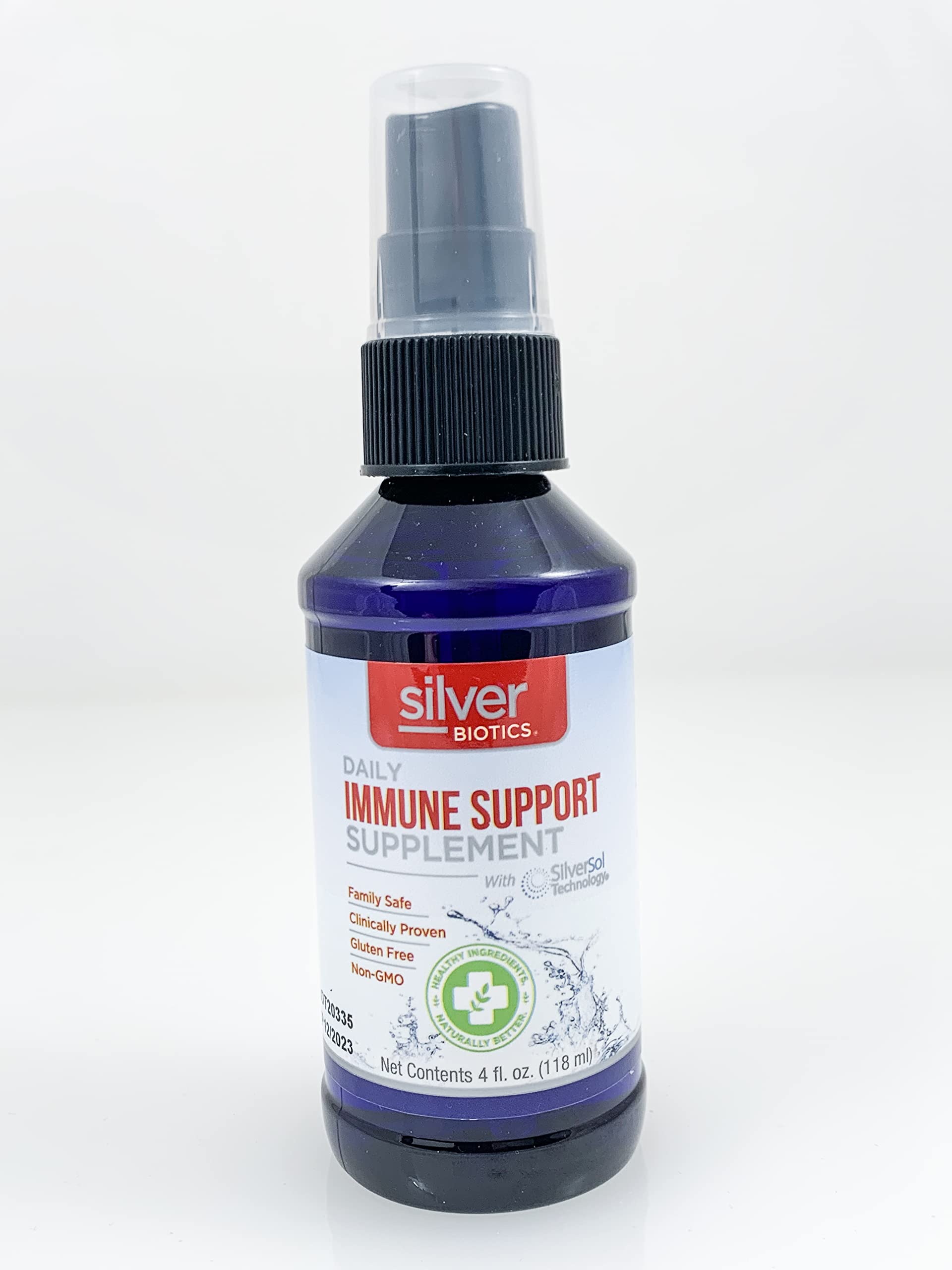 Amazon.com: American Biotech Labs - Silver Biotics - Daily Colloidal Immune  Support Supplement With Silversol Technology - 4 Fl. Oz. Liquid Spray  Colloidal Silver Liquid : Health & Household