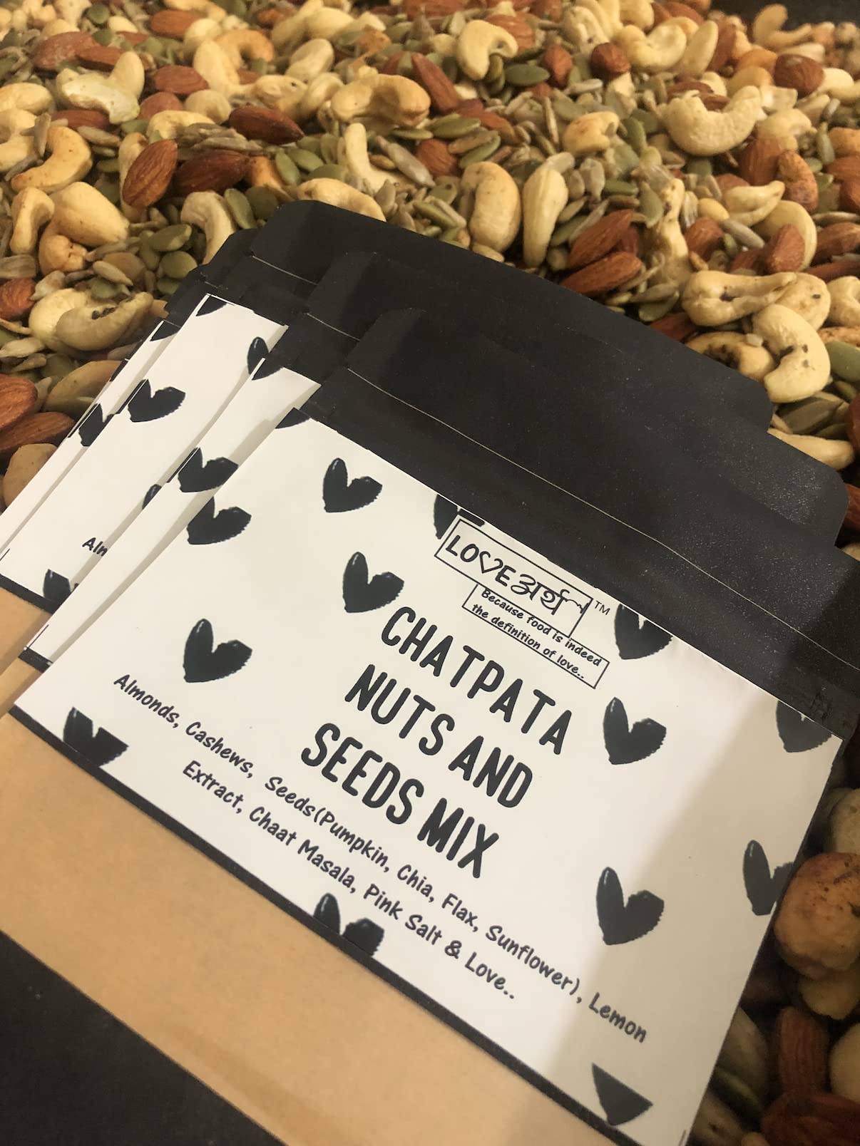 LoveArth - Chatpata Nuts & Seeds Mix - Healthy Roasted Mix- Rich in Proteins (2 x 100gms) 200Gms 4