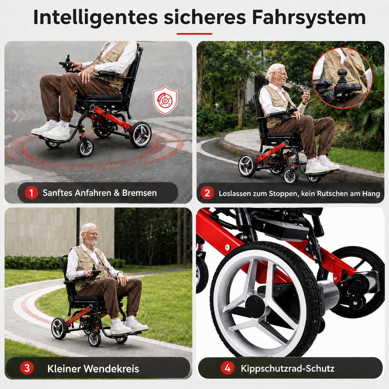 Silla de ruedas eléctrica ligera