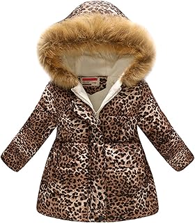 Winter Coats for Girls Kids Toddler Hooded Jacket Parkas...